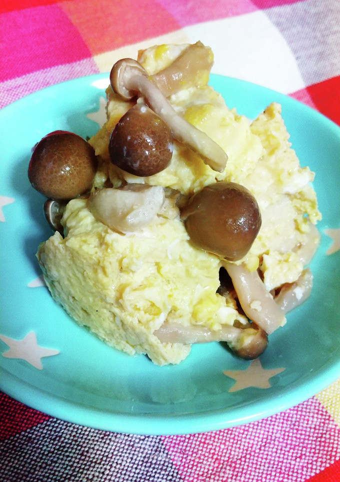 高野豆腐としめじの卵とじ-レシピのメイン写真