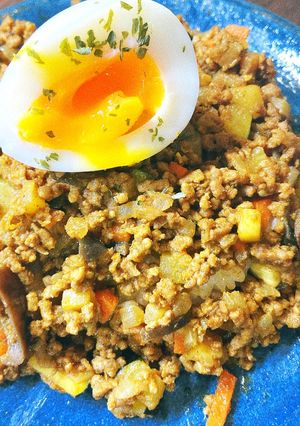カレー粉で作る！夏野菜ドライカレー-レシピのメイン写真
