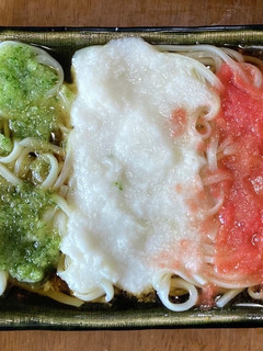 夏野菜のイタリア国旗冷やしうどん-レシピのメイン写真