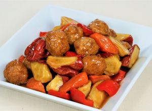 なると金時と鶏団子の甘酢あん-レシピのメイン写真