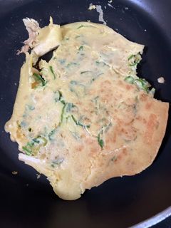 油揚げと天かすの米粉オガタ焼き-レシピのメイン写真