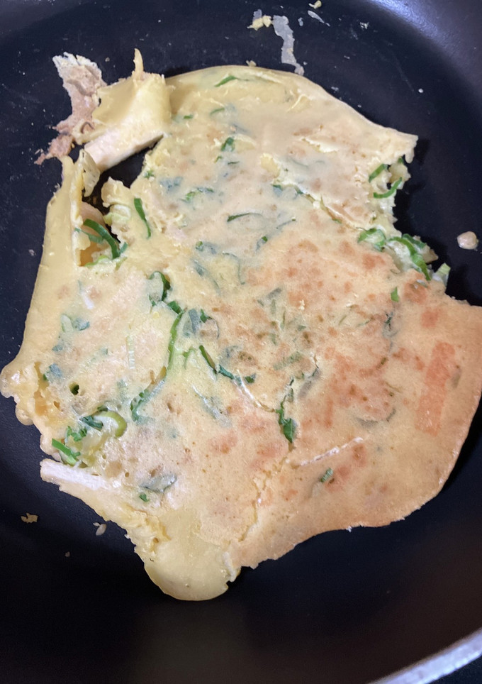 油揚げと天かすの米粉オガタ焼き-レシピのメイン写真