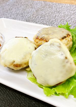 洋風お月見椎茸の肉詰め-レシピのメイン写真