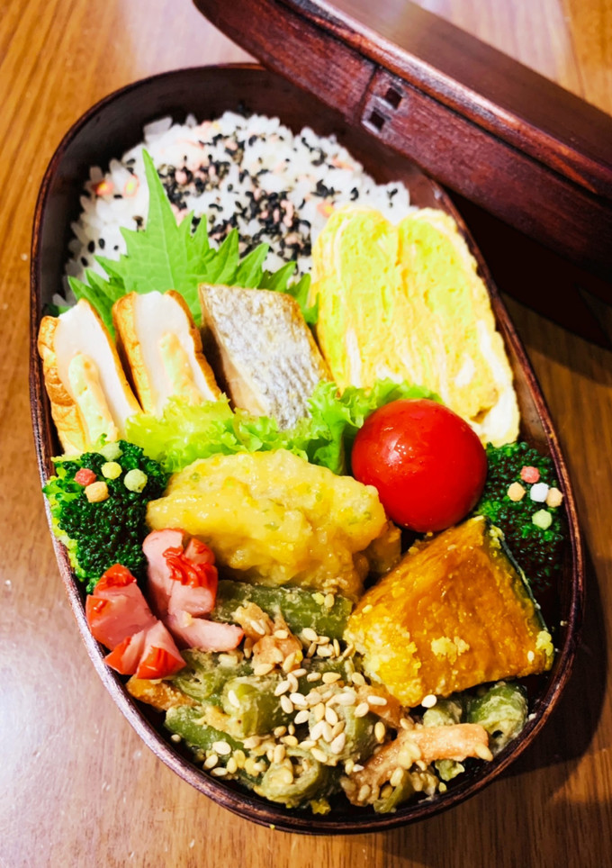 蓮根の挟み揚げわっぱ弁当♡-レシピのメイン写真