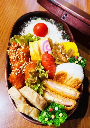 ヤンニョムチキンわっぱ弁当♡-レシピのメイン写真