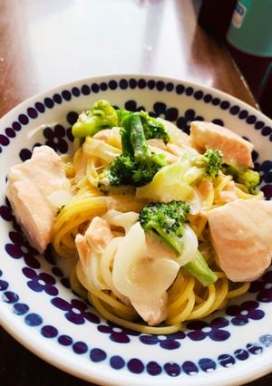 白だしで♡サーモンのミルクパスタ-レシピのメイン写真
