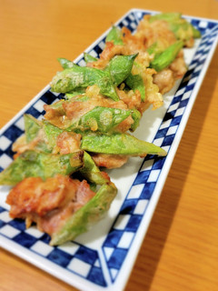 モロッコいんげんと豚肉のかき揚げ(覚書)-レシピのメイン写真