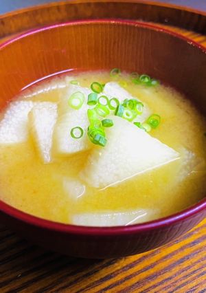 ホクホク・長芋のお味噌汁-レシピのメイン写真