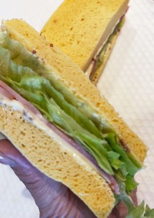 低糖質　おからパウダー蒸しパンサンド-レシピのメイン写真