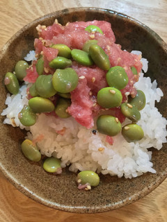 まぐろのたたきと枝豆のカンタン酢丼-レシピのメイン写真