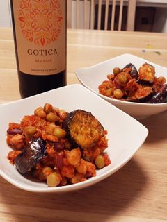 ワインに合う♪なすとビーンズのトマト煮-レシピのメイン写真