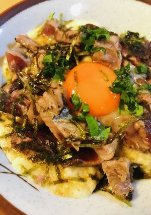 やまかけカツオのたたき丼-レシピのメイン写真