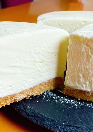 ゼラチンなし！レアチーズケーキ-レシピのメイン写真