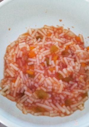 【離乳中期】トマト素麺(冷凍)-レシピのメイン写真