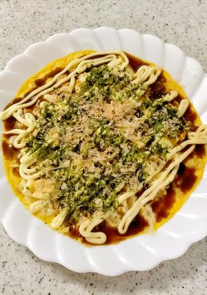 レンジでオートミールお好み焼き-レシピのメイン写真