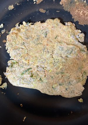 梅とジャコの米粉オガタ焼き-レシピのメイン写真