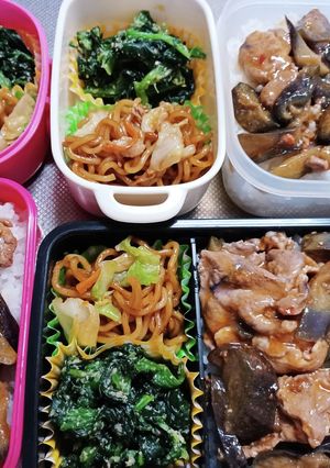 高校生息子、旦那、娘弁当(8/30)-レシピのメイン写真