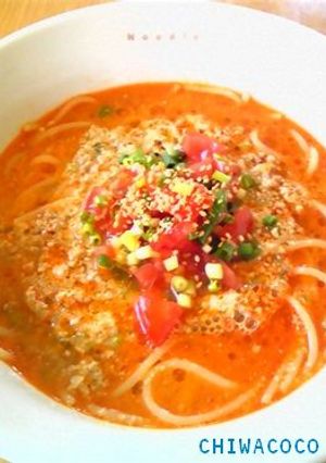 坦々スープパスタ-レシピのメイン写真