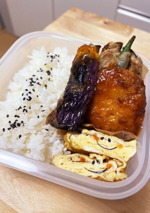 甘酢餡メンチカツ☆肉巻き野菜弁当-レシピのメイン写真