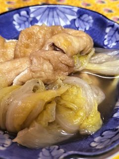 白菜と油あげの煮びたし-レシピのメイン写真