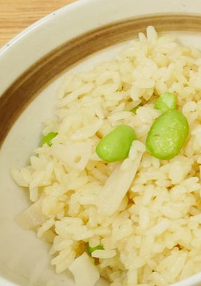 れんこんと枝豆のごはん-レシピのメイン写真