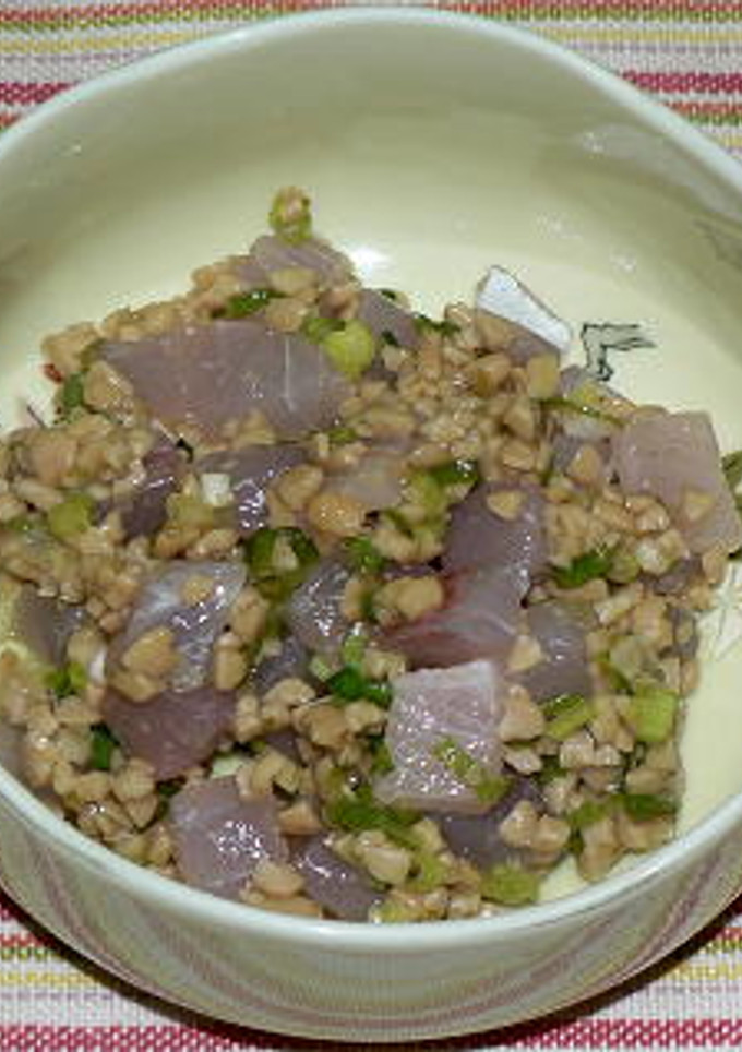 イサキの柚子胡椒納豆和え-レシピのメイン写真
