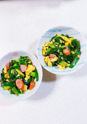 青ねぎとウインナーの炒め物-レシピのメイン写真