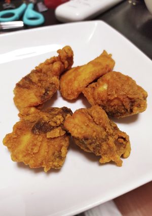 お子様も喜ぶ！魚のカレー味の唐揚げ-レシピのメイン写真