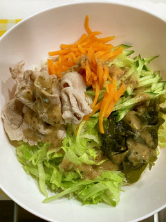 【作りおき活用】冷しゃぶサラダうどん-レシピのメイン写真