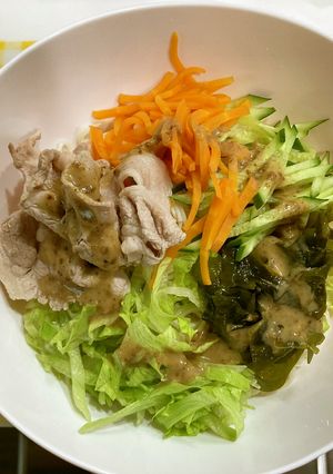 【作りおき活用】冷しゃぶサラダうどん-レシピのメイン写真