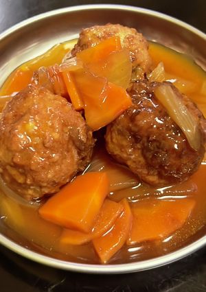 甘黒酢肉団子‎◯◯◯✨-レシピのメイン写真
