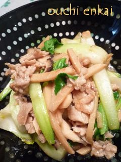 チンゲン菜と豚肉のオイスターソース炒め-レシピのメイン写真