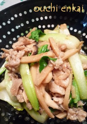 チンゲン菜と豚肉のオイスターソース炒め-レシピのメイン写真