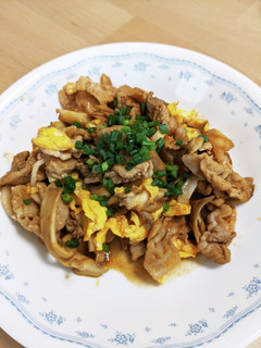 豚肉と舞茸と卵の炒め物-レシピのメイン写真