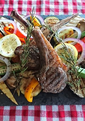 ガッツリ肉料理 ラムチョップのグリル-レシピのメイン写真