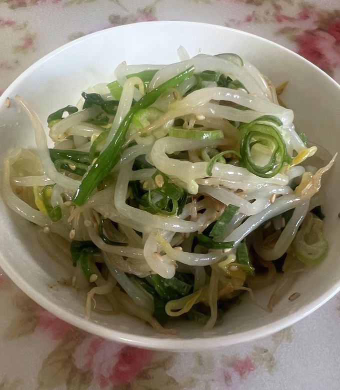 もやしは便利☆ネギニラもやしナムル by Necomau 【クックパッド