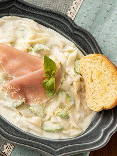 アボカドと生ハムの冷たいクリームパスタ-レシピのメイン写真