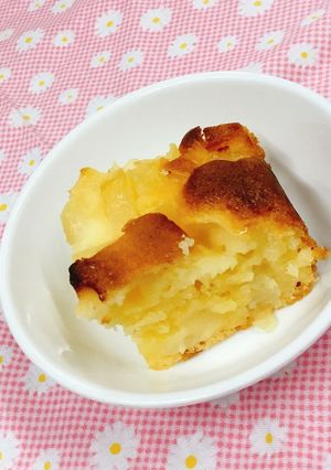 【保育園おやつ】桃のケーキ-レシピのメイン写真