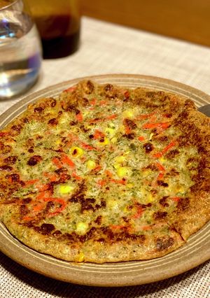 【簡単】豆腐のチヂミ風ヘルシーピザ-レシピのメイン写真