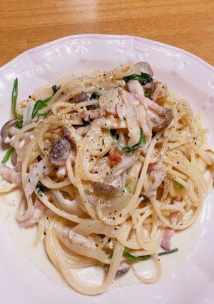 クリームパスタ-レシピのメイン写真