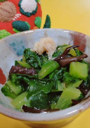 つるむらさきときくらげの酢の物-レシピのメイン写真