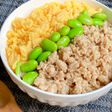 レンジで簡単♡鶏そぼろ&卵そぼろ丼