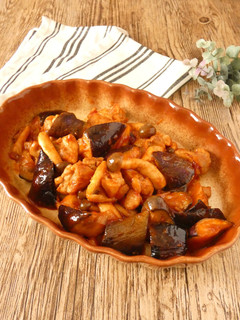 鶏肉とナスのハニーケチャップ炒め-レシピのメイン写真