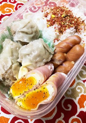 2022/8/31 しゅうまい弁当-レシピのメイン写真