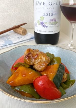 彩り野菜の黒酢あん-レシピのメイン写真