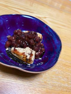 豆腐で罪悪感なし☆粒あんきな粉豆腐-レシピのメイン写真