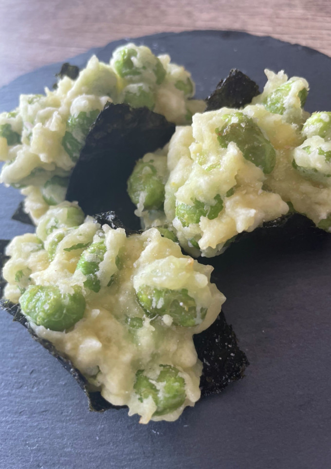 枝豆の磯辺かき揚げ-レシピのメイン写真
