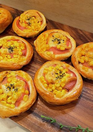 美味しい組み合わせのコーンマヨハムロール-レシピのメイン写真