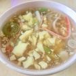 卵豆腐とカニカマの和風スープ