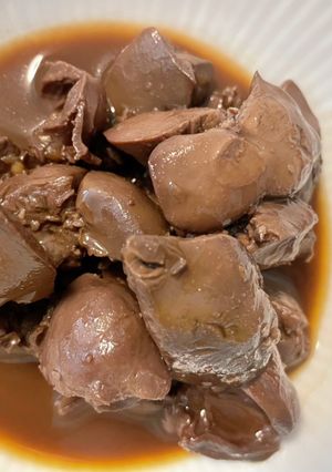 鶏レバーと生姜の赤ワイン煮-レシピのメイン写真